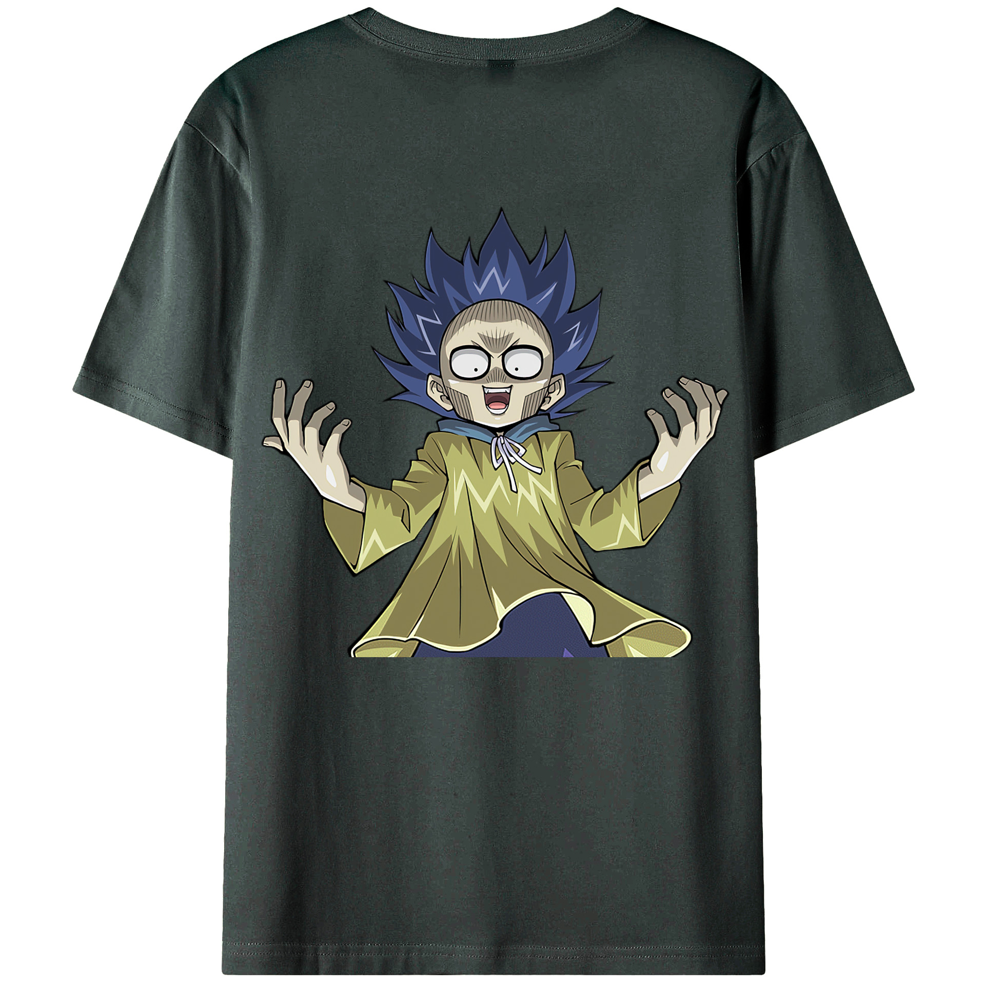 （画像用） 遊☆戯☆王 Yu-Gi-Oh! 綿100％ メンズ半袖Tシャツ（バックプリント） 通気性